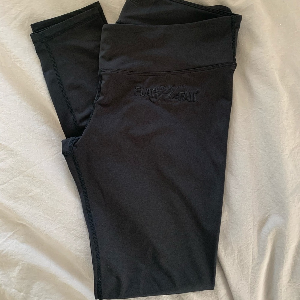 Flag Nor Fail Women’s Leggings SZ L Black